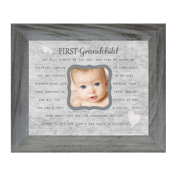Holds 3 Photo Grandbaby Poem 8 x 10 Inch Distressed Gray Picture Frame Holds 3 Photo Grandbaby Poem 8 x 10 Inch Distressed Gray Picture Frame